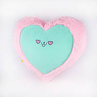 Мягкая игрушка Kidsqo Подушка сердце кот 43см Розово-мятная (KD656) NX, код: 2544174