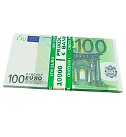 Сувенірні гроші "100 євро", 3 пачки по 80 подарункових купюр