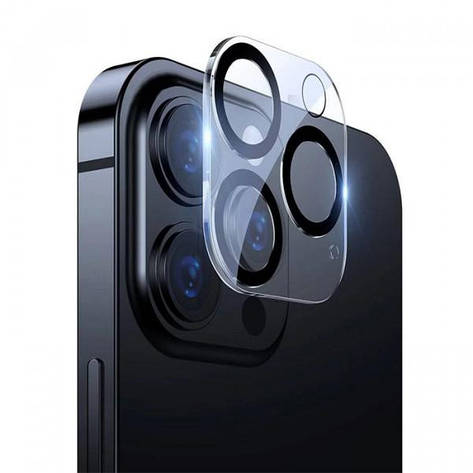 Захисне скло на камеру 3D для Iphone 15 PRO MAX Прозоре, фото 1