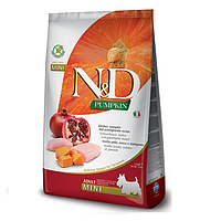 Фарміна дог сух N&D Grain Free PUMPKIN CHICKEN & POMEGRANATE ADULT MINI 2,5 kg 33253
