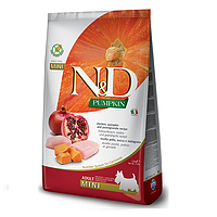 Фарміна дог сух N&D Grain Free PUMPKIN CHICKEN & POMEGRANATE ADULT MINI 800 gr 33192