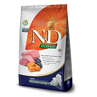 Фарміна дог сух N&D Grain Free PUMPKIN LAMB & BLUEBERRY PUPPY MEDIUM & MAXI 12 kg 33345