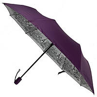 Зонт полуавтомат женский TheBest F713 на 9 спиц с внутренним рисунком Фиолетовый BM, код: 8060042