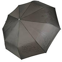Женский складной зонт автомат на 9 спиц c тисненым принтом Парижа от Frei Regen серый 0822-4 BM, код: 8324083
