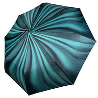 Женский зонт полуавтомат с абстрактным принтом на 8 спиц от Toprain зеленая ручка 02055-5 BM, код: 8324186