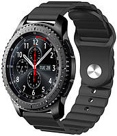 Ремешок силиконовый 22мм для Samsung Gear S3 | Galaxy Watch 46 | Galaxy Watch 3 45 mm LineS B NX, код: 2470632
