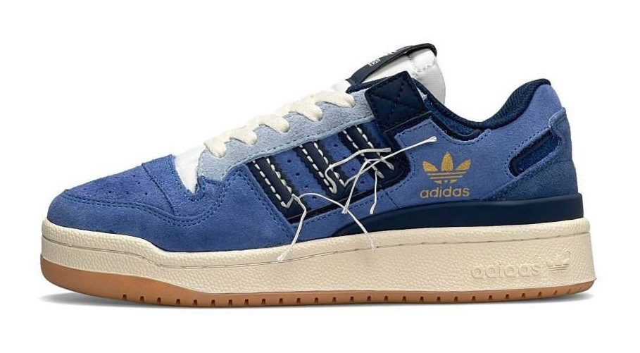 Жіночі кросівки Adidas Forum 84 Low "Off White" Navy White New, фото 1