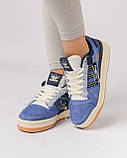 Жіночі кросівки Adidas Forum 84 Low "Off White" Navy White New, фото 6