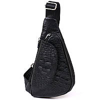 Мужская сумка из натуральной кожи через плечо Vintage 20489 Черный NX, код: 7676009