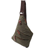 Сумка через плечо для мужчин из текстиля Vintage 22197 Оливковый NX, код: 8323989
