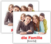 Карточки обучающие мини Немецко-украинский Семья/Familie, Вундеркинд, 95610