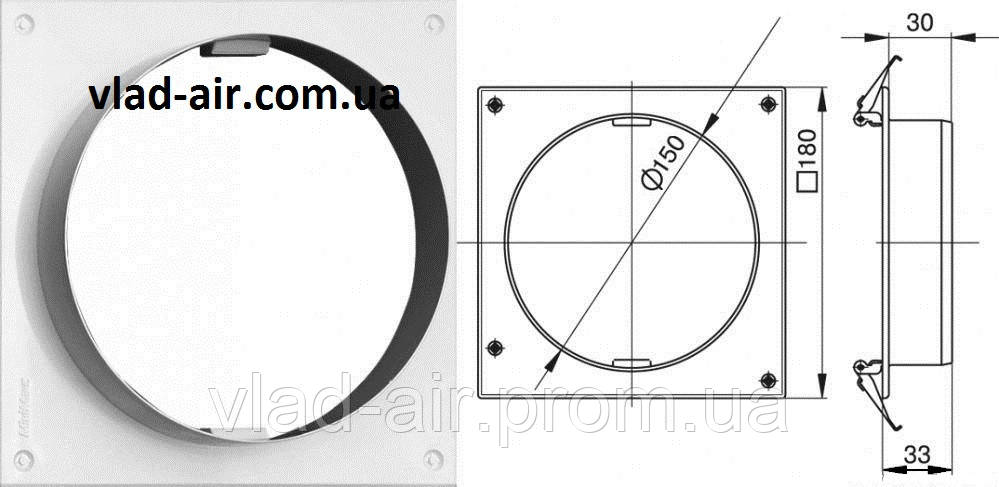 Пластина для круглих каналів 100Ø - фото 4 - id-p402563992