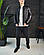 Чоловічий чорний шкіряний бомбер RM 11228 | Чоловіча куртка шкіряна весняна осіння, фото 4