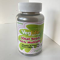 VegLife Мультивітаміни для дівчат-підлітків teen multivitamin, 60 капсул