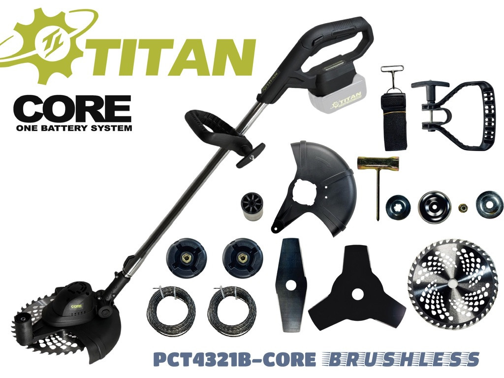 Аккумуляторний тример TITAN PCT4321B-CORE