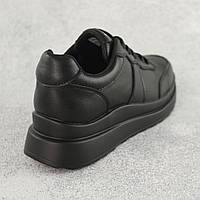 Кросівки жіночі шкіряні Чорні кросовки жіночі Toyvoo
