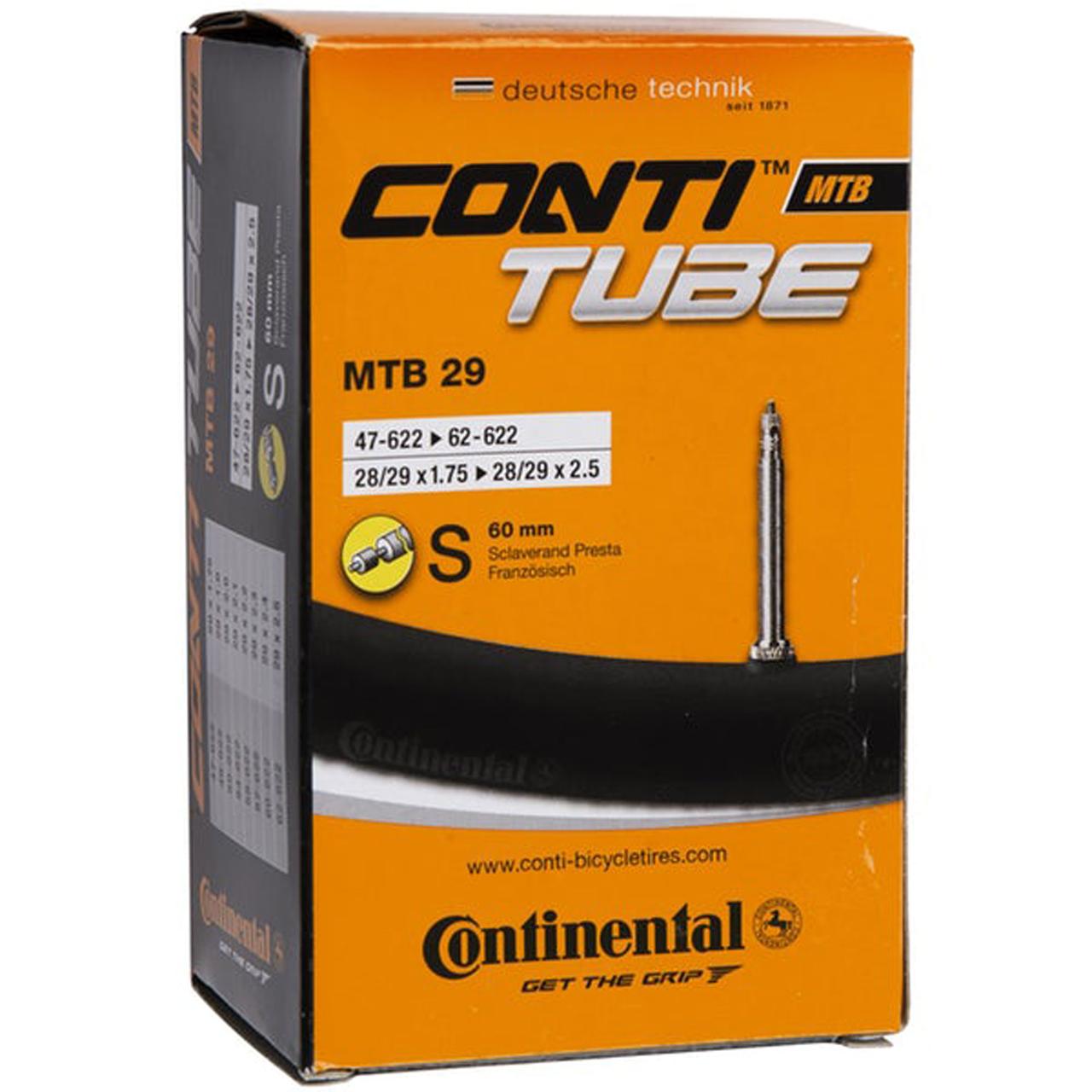 Камера для велосипеда Continental MTB 28"/29", 47-622->62-622, S60, 240 г