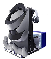 Зарядна станція KJH док станція для PS5 підставка для заряджання VR-шолома для зберігання навушників дисків пульта