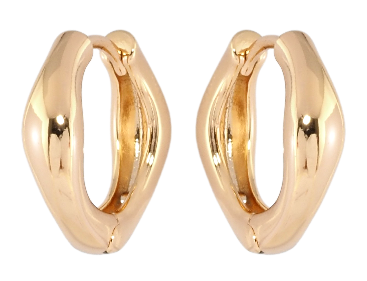 Сережки Xuping Позолота 18K колечка "Фігурні"