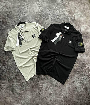 Літня чоловіча футболка Stone Island Grey футболка сіра стон айленд Туреччина принт на грудях і плечі компас, фото 3