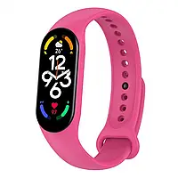 Силіконовий ремінець BeCover для Xiaomi Mi Smart Band 7 Hot Pink (707490)