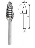 Борфреза сфероконическая (грибовидная) PROFITOOL - 10х20х64x6 мм (F10206-6)