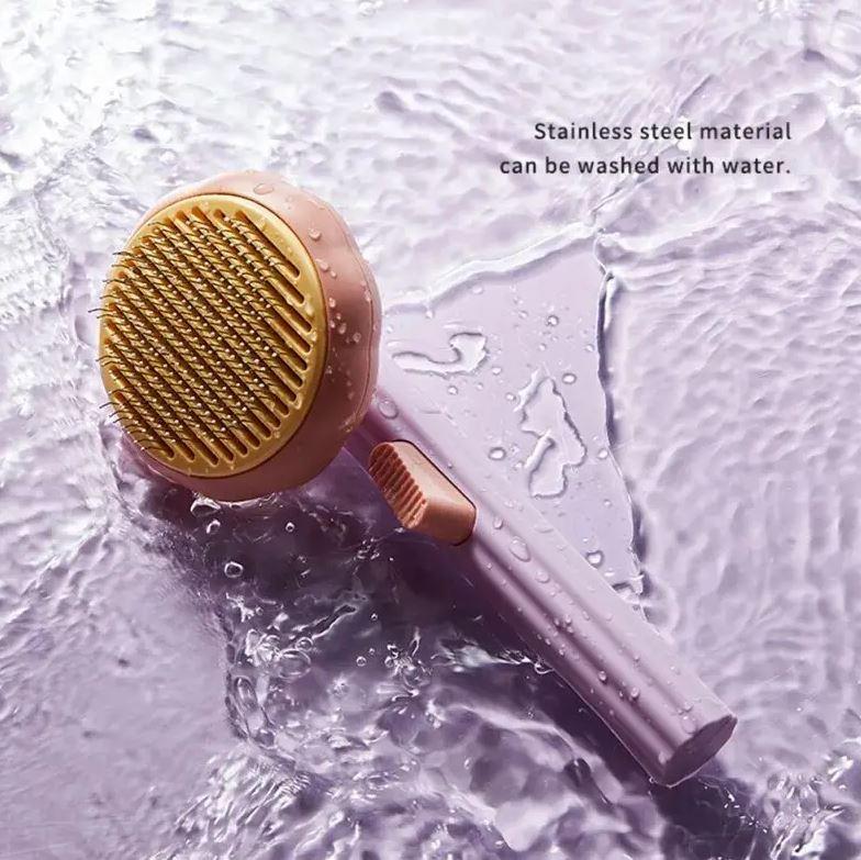 Расческа для вычесывания шерсти домашних животных Hipetime - Pet Brush pumpki