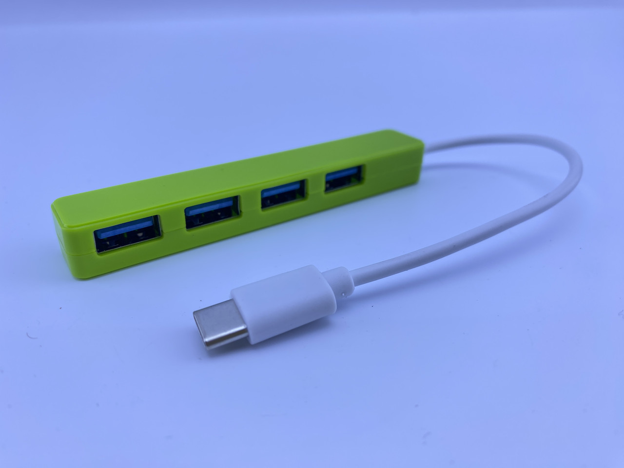 Концентратор Type-C 4 порти USB, зелений хаб