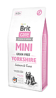 Сухой корм для собак Брит Brit Care GF Mini Yorkshire для йоркширских терьеров с мясом лосося и тунца, 2 кг