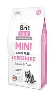 Сухой корм для собак Брит Brit Care GF Mini Yorkshire для йоркширских терьеров с мясом лосося и тунца, 400 г