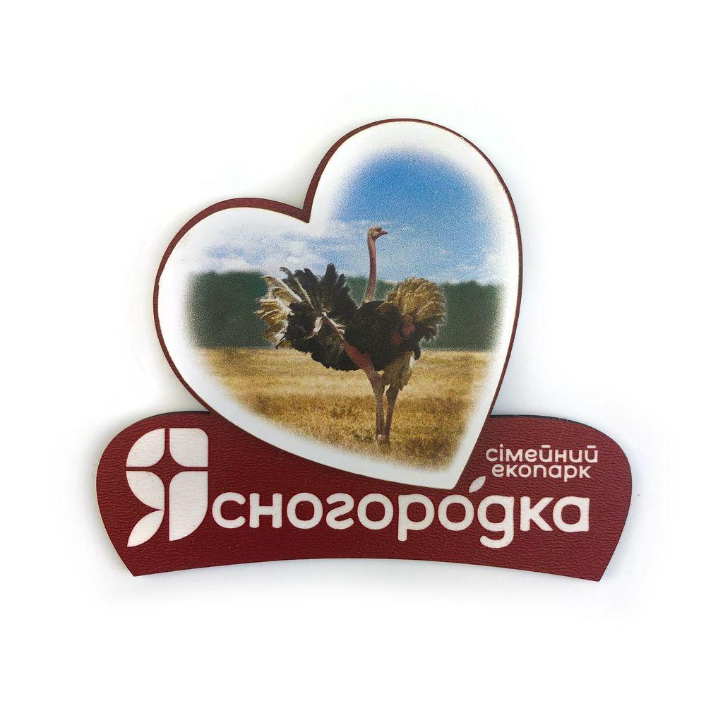 Магніт серце 2Д "Ясногородка"