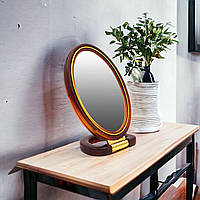 Настольное двухстороннее зеркало для макияжа на подставке 15 см, зеркало с увеличением