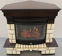 Елекрокамін із порталом кутовий Cegla+P25 (камінокомплект) 