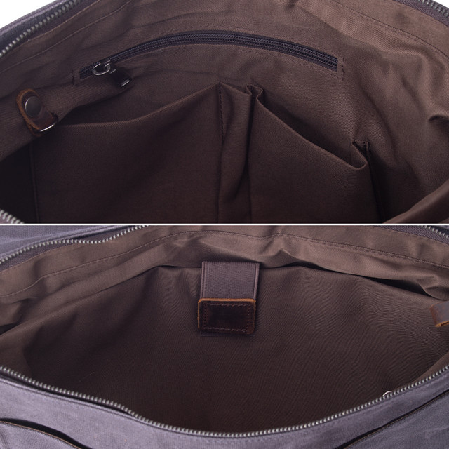 Чоловіча сумка месенджер через плече MCN сірого кольору