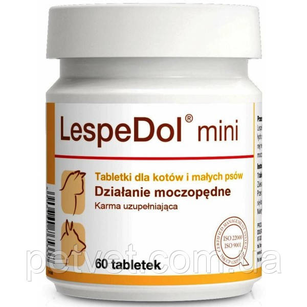 Долфос ЛеспеДол міні (Dolfos LespeDol mini) для собак і кішок,60 табл., 20 гр.