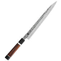 110 слойный Ресторанный нож Сашими для суши и сашими из дамасской стали серии "ZHEN" Desert Iron Wood HEZHEN