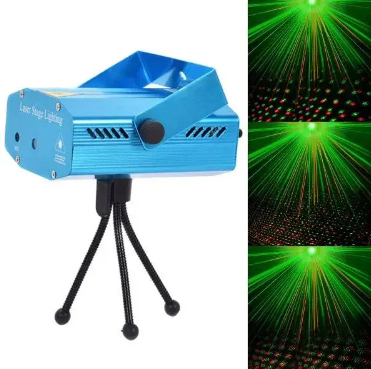 Лазерний проєктор LED Mini Laser Stage Lighting