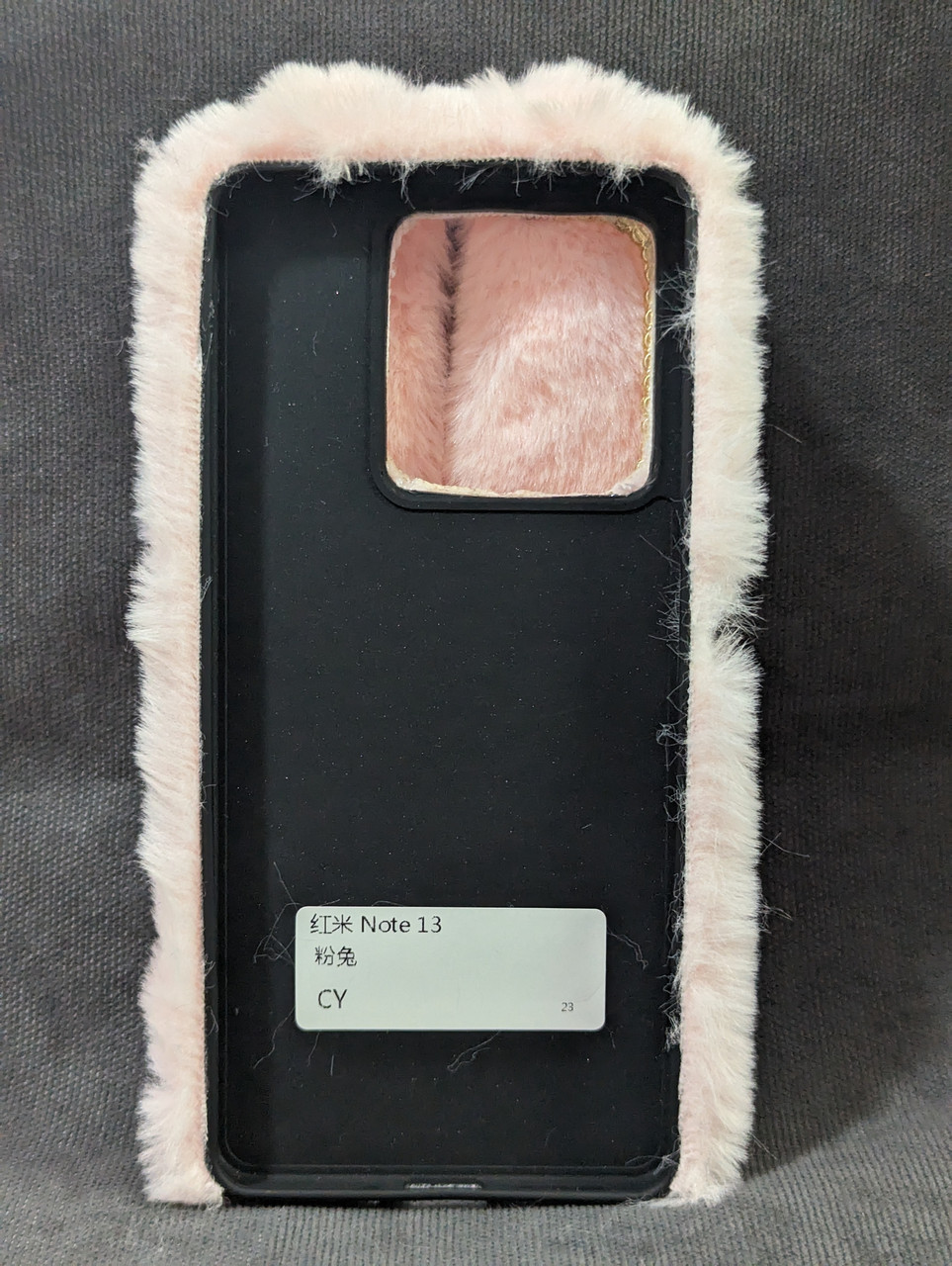 Чехол кролик для Redmi Note 13 мягкий чехол для Xiaomi Redmi Note 13 чехол с ушками для смартфона Розовый - фото 3 - id-p2176581784