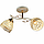 Люстра стельова на два металеві плафони під лампу Е27 біла із золотим Svet SR-N3201/2 FG+WT, фото 2