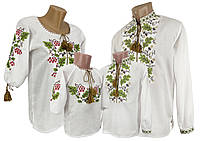 Сімейний набір на білому полотні Дуб Калина