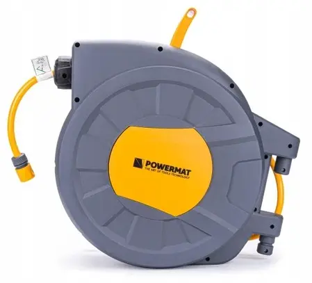 Катушка автоматическая для садового шланга 1/2 35 м Powermat PM-ABNW-35M, фото 1
