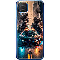 Чехол Силиконовый с Картинкой на Samsung Galaxy M12 (M127) (Машина BMW i8)