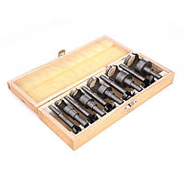 Набір фрез для закладення сучків (пробочники) + свердла Форстнера 10 ел Kraft&Dele KD979, фото 3