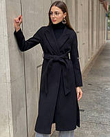 Жіноче кашемірове пальто у чорному,бежевому та кольорі кемел S-M, L-XL І Жіноче кашемірове пальто