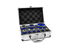 Набір алмазних кільцевих пилок 9 штук  6-68 мм Geko G65102