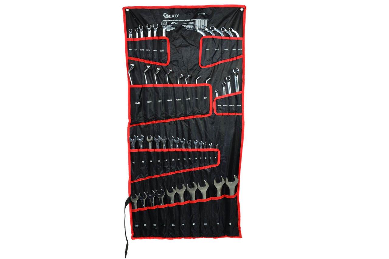 Набір полірованих ключів 47 шт Geko G11155