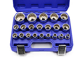 Набір торцевих головок 21 ел 12-гранні 8-36 мм Geko G13547, фото 4