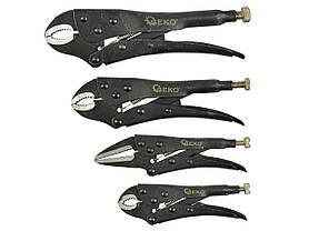 Набір кліщів зажимних 4 шт 125 мм-250 мм Geko G10222, фото 3