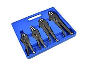 Набір кліщів зажимних 4 шт 125 мм-250 мм Geko G10222, фото 4