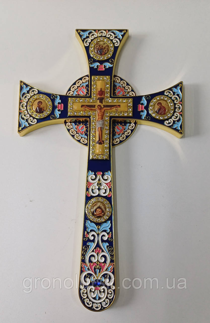 Хрест напрестольний мальтійський (синій)